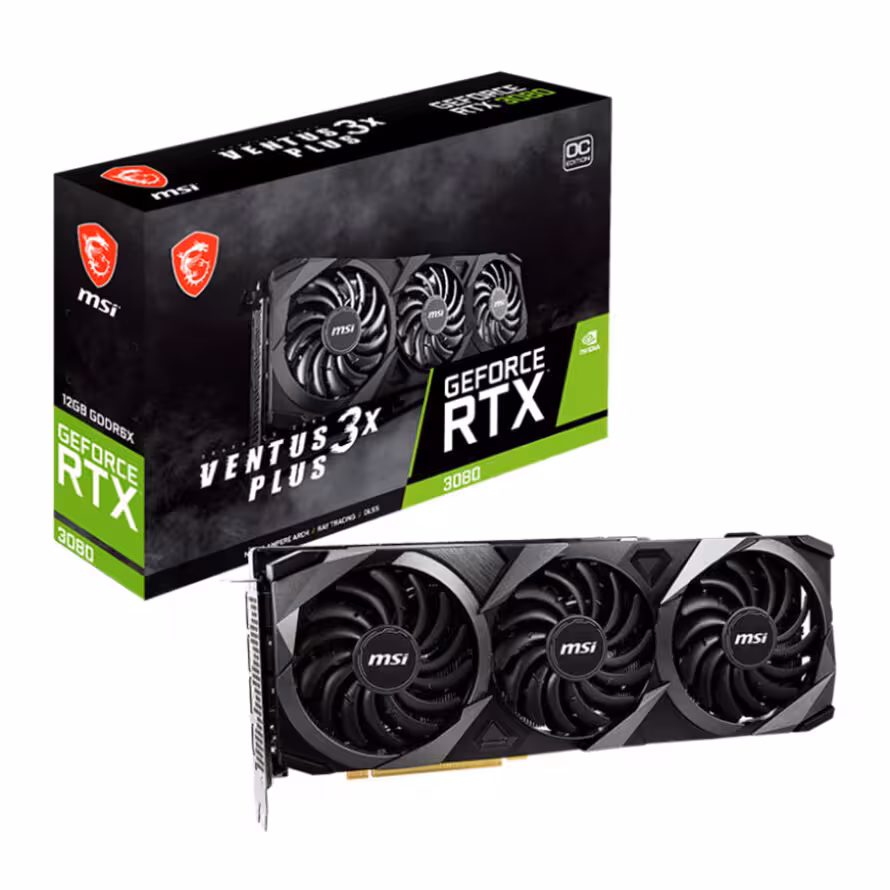 کارت گرافیک ام اس آی GeForce RTX 3080 VENTUS 3X PLUS 12G OC LHR