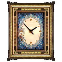 ساعت دیواری خاتم کاری طرح نقاشی تذهیب کد 50x60