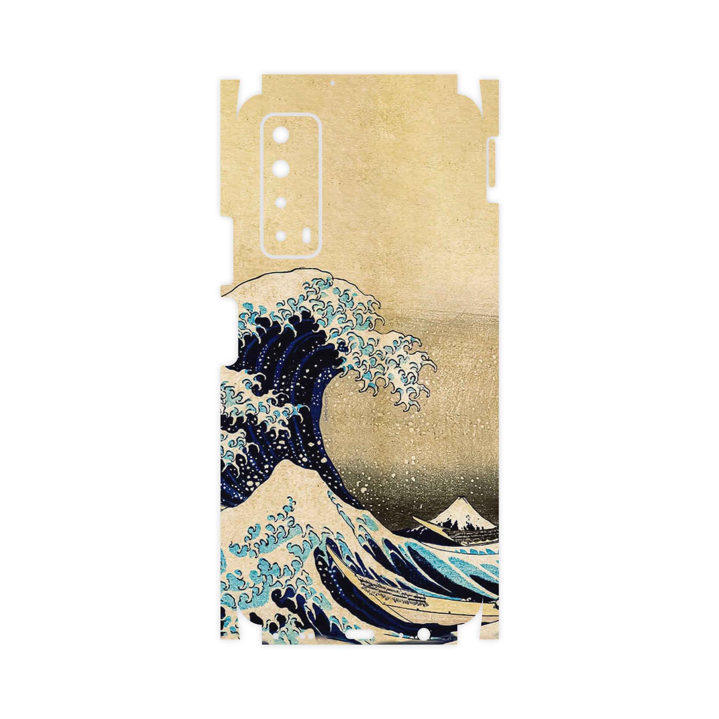 برچسب پوششی ماهوت مدل The Great Wave off Kanagawa of Hokusai-FullSkin مناسب برای گوشی موبایل هوآوی Y7a