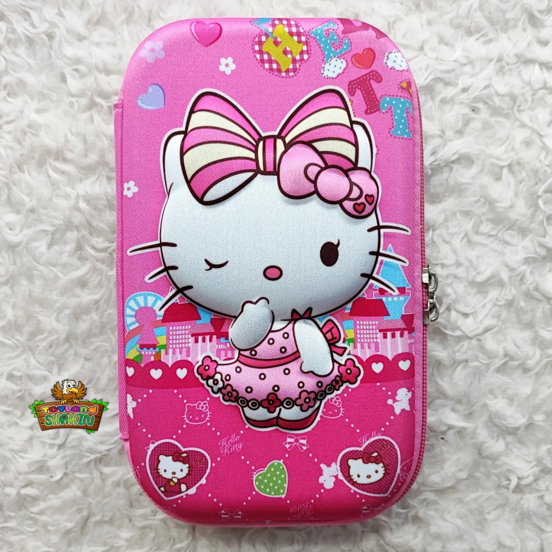 جامدادی دخترانه طرح برجسته کیتی جامدادی فانتزی کیتی جامدادی خارجی دخترانه کیتی جامدادی تبلتی سایز بزرگ کیتی 