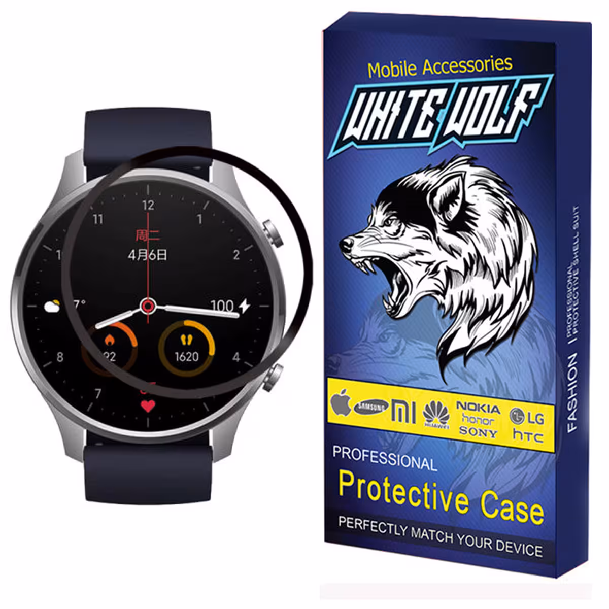 محافظ صفحه نمایش وایت ولف مدل W-PWM مناسب برای ساعت هوشمند شیائومی Xiaomi Mi Watch Color