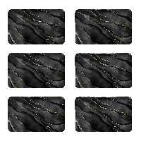 زیربشقابی طرح سنگ کد 8393 مجموعه 6 عددی