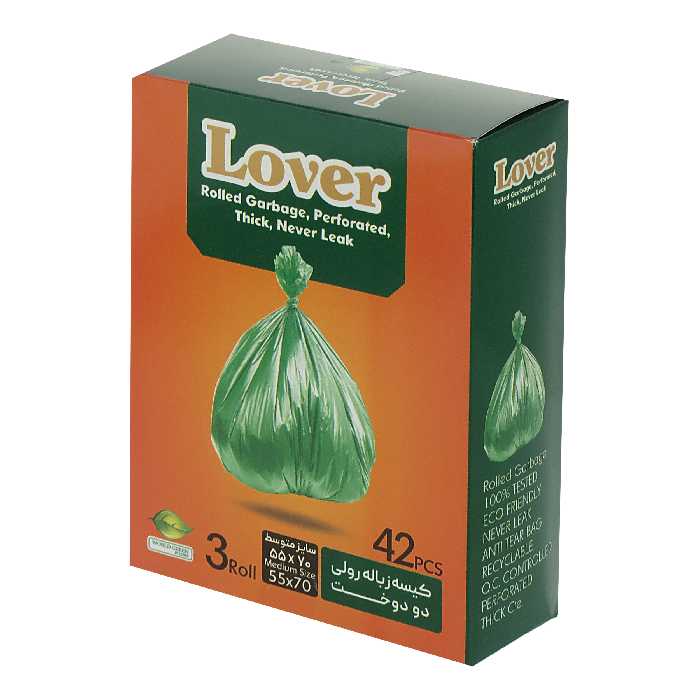  کیسه زباله لاور  مدل 0003 جعبه ایی بسته 42 عددی