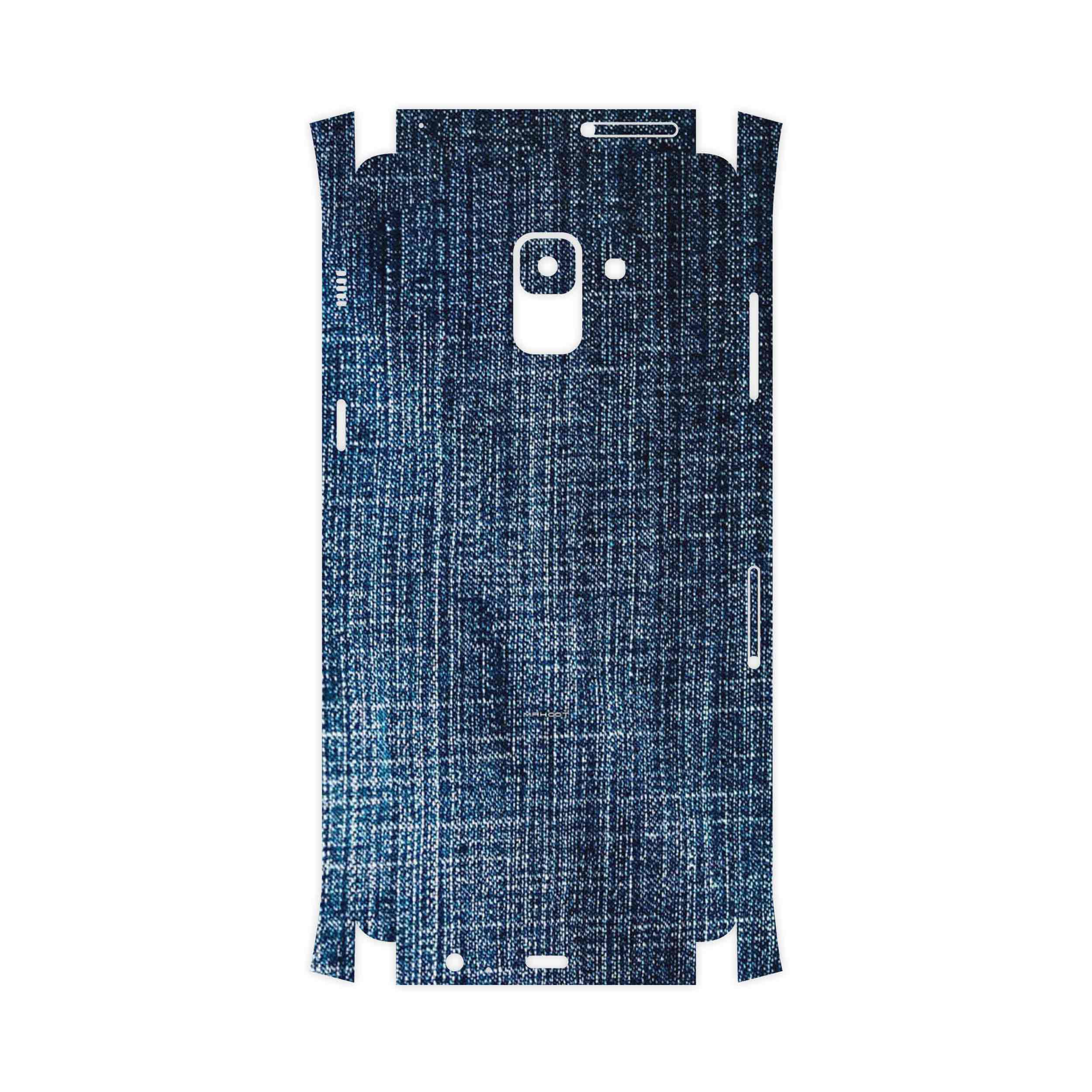 برچسب پوششی ماهوت مدل Fabric Texture 3-FullSkin مناسب برای گوشی موبایل سامسونگ Galaxy A8 Plus 2018