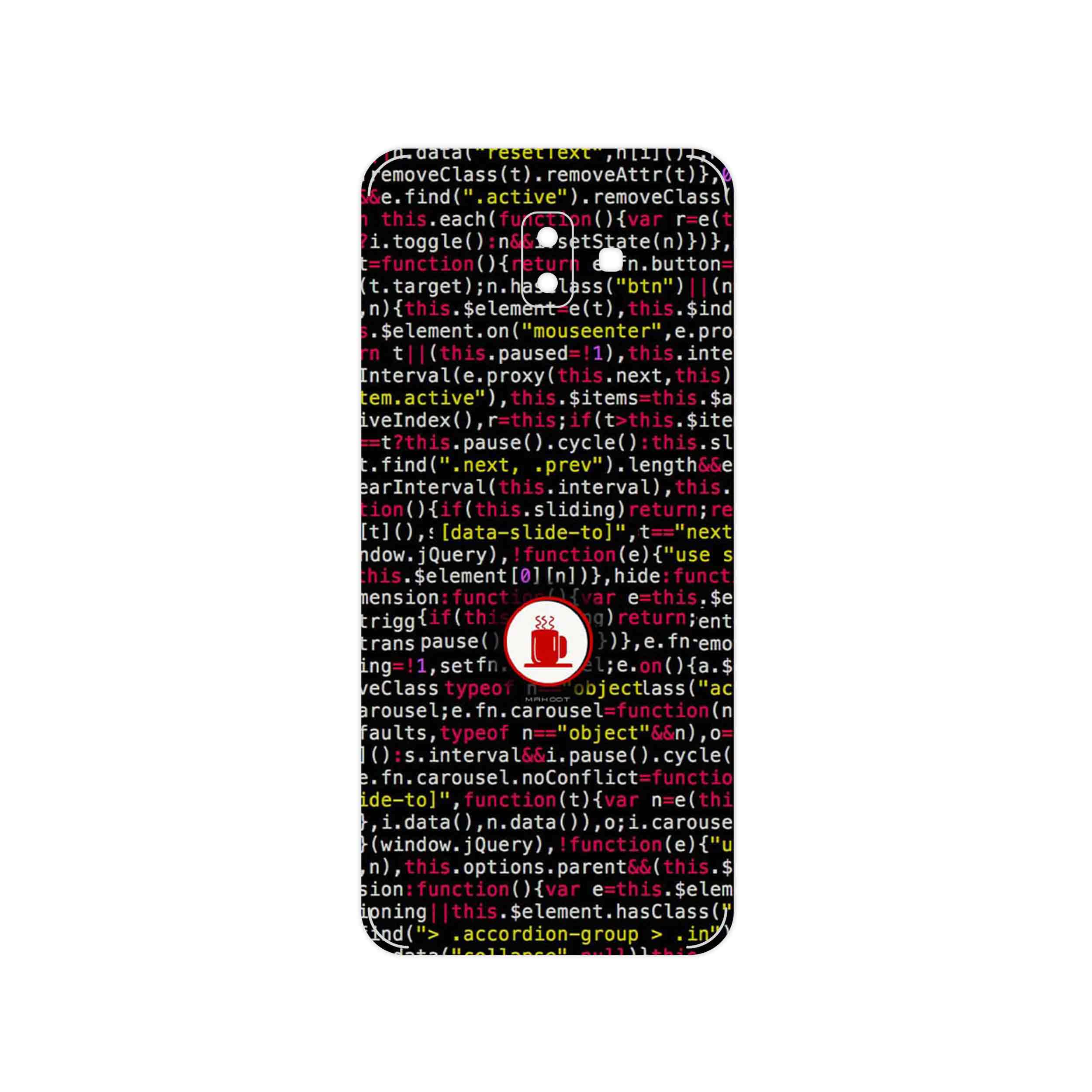 برچسب پوششی ماهوت مدل Programming 1 مناسب برای گوشی موبایل سامسونگ Galaxy J6 Plus