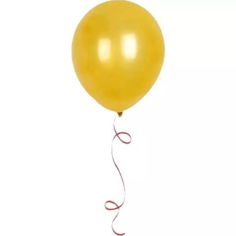 بادکنک کروم ریز طلایی 6 اینچ