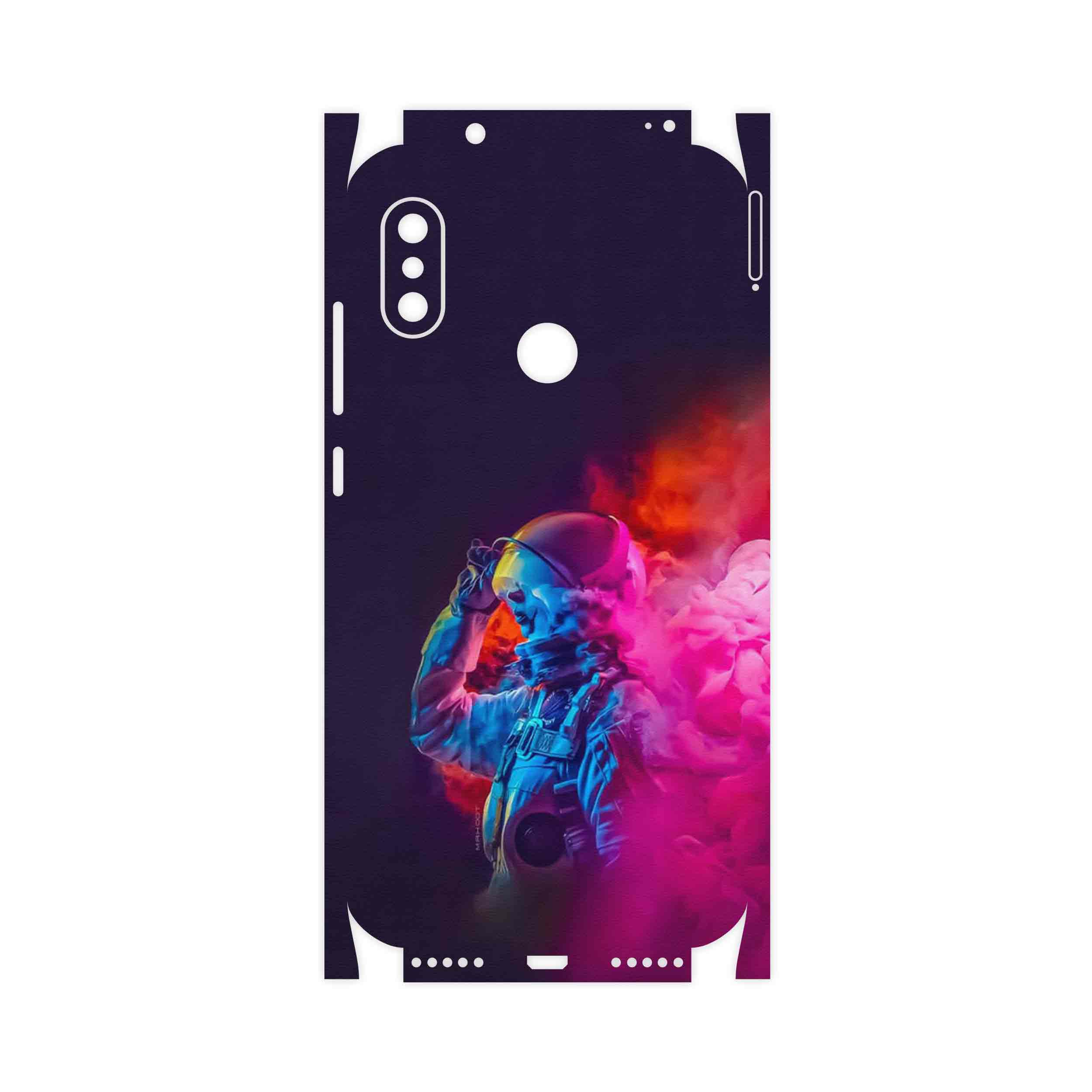 برچسب پوششی ماهوت مدل Smoke Rainbow Digital Art 1-FullSkin مناسب برای گوشی موبایل شیائومی Redmi Note 6 Pro