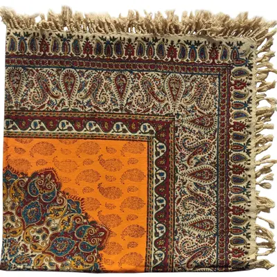 روميزي قلمكار عطريان طرح گلدان قاجار كد G463
