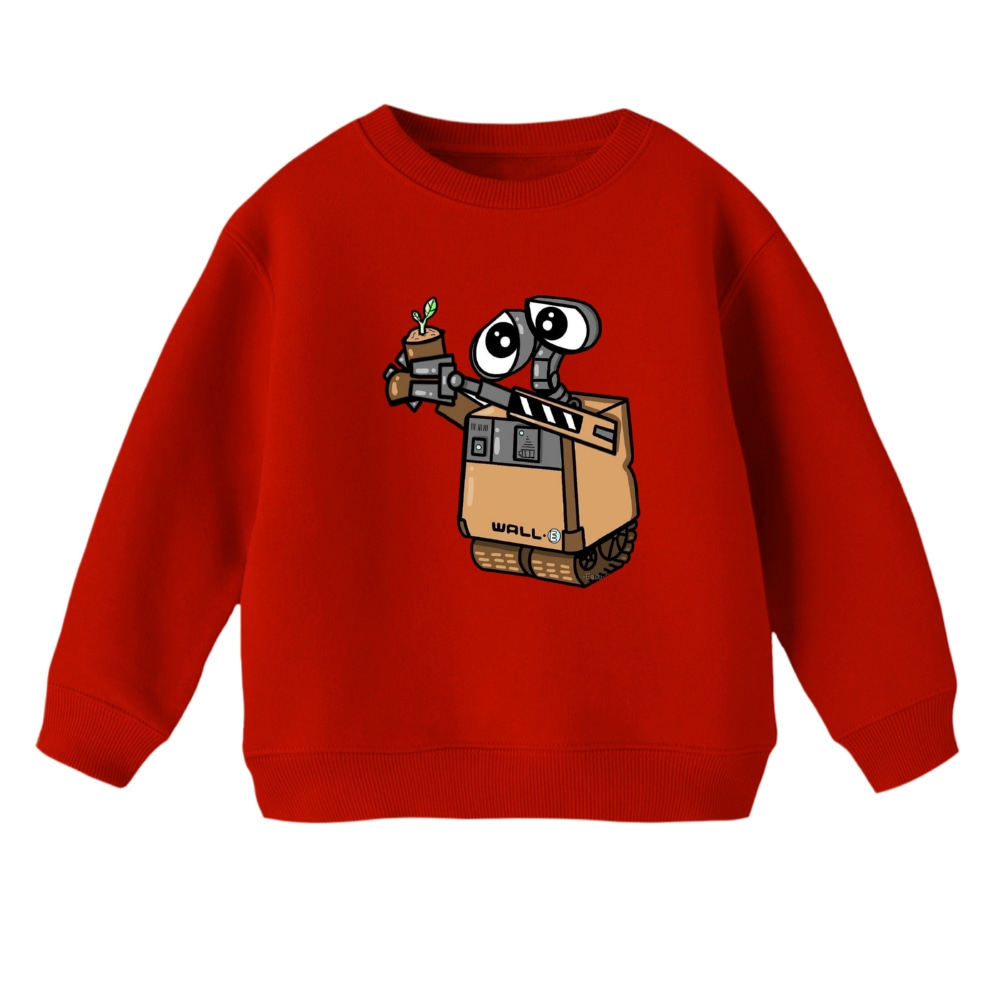 سویشرت بچگانه مدل والی و گلدان رنگ قرمز