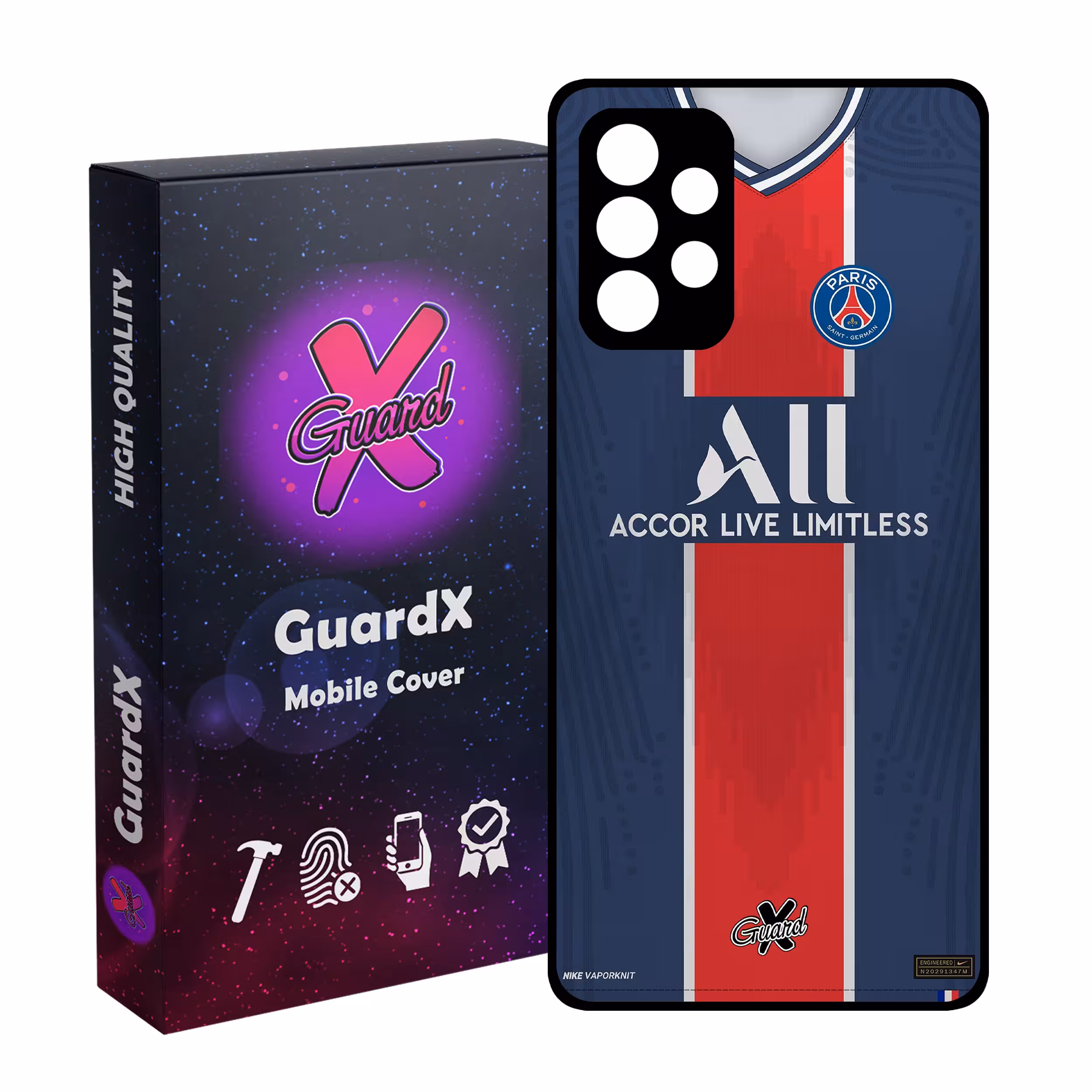 کاور گارد ایکس طرح PSG مدل Glass10255 مناسب برای گوشی موبایل سامسونگ Galaxy A53