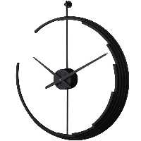 ساعت ديواری فلزی لوتوس کد محصول: M-18026-KARL-BLACK