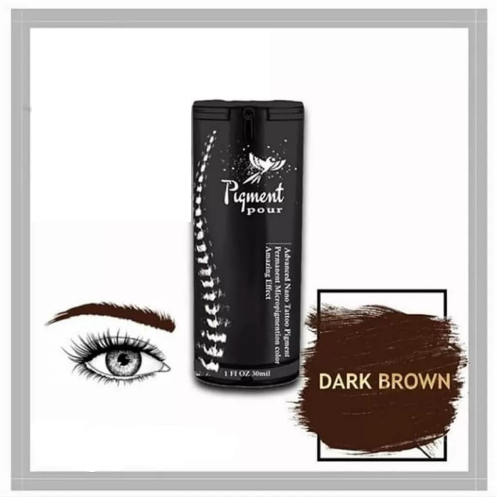 پیور پیگمنت رنگ میکروپیگمنتیشن ابرو 20 میل رنگ DARK BROWN