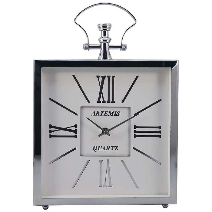 ساعت رومیزی آرتمیس کد 2030 Silver White نقره ای سفید