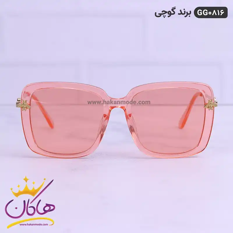 عینک آفتابی اورجینال صورتی گوچی GG0816