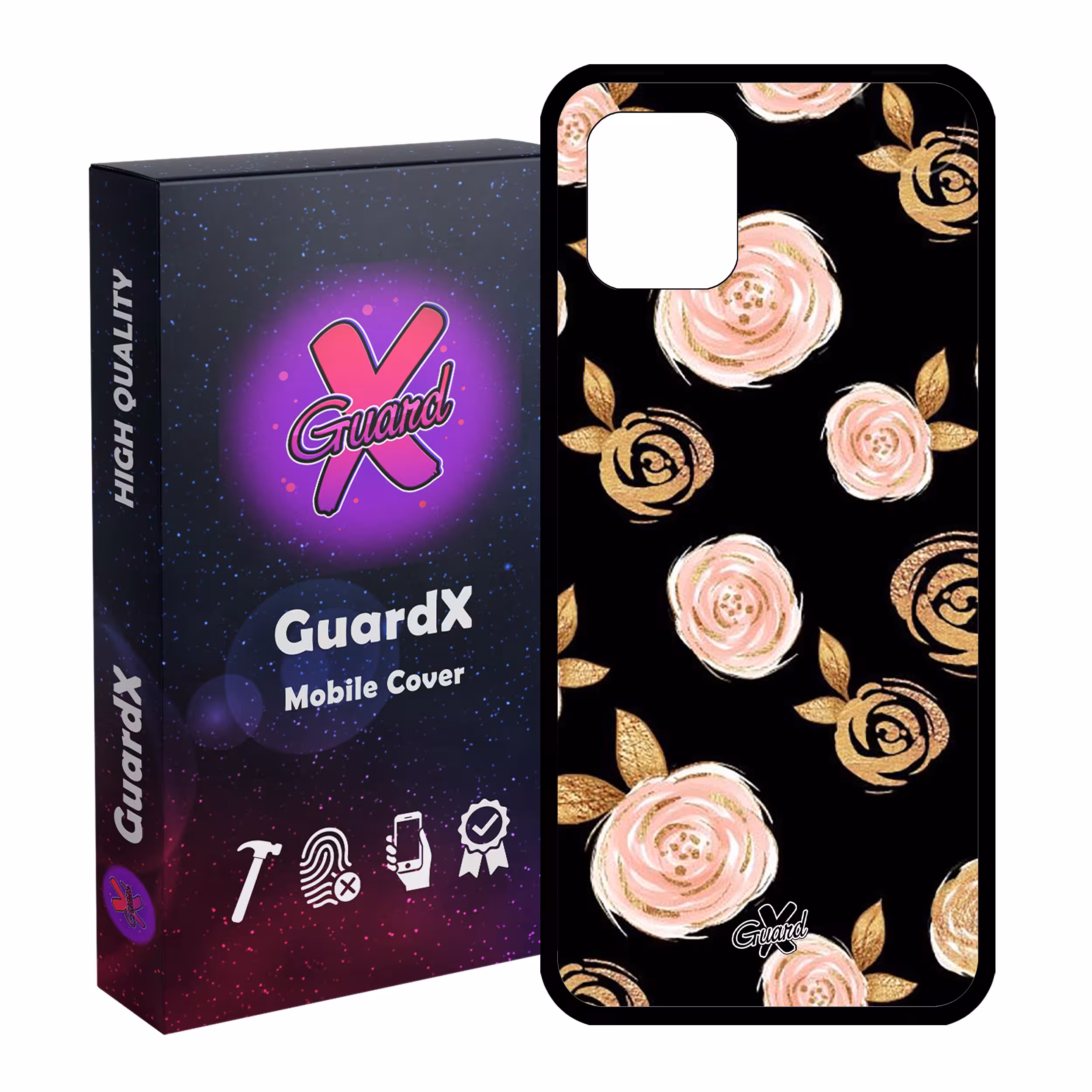 کاور گارد ایکس طرح Flower مدل Glass10105 مناسب برای گوشی موبایل سامسونگ Galaxy Note 10 Lite