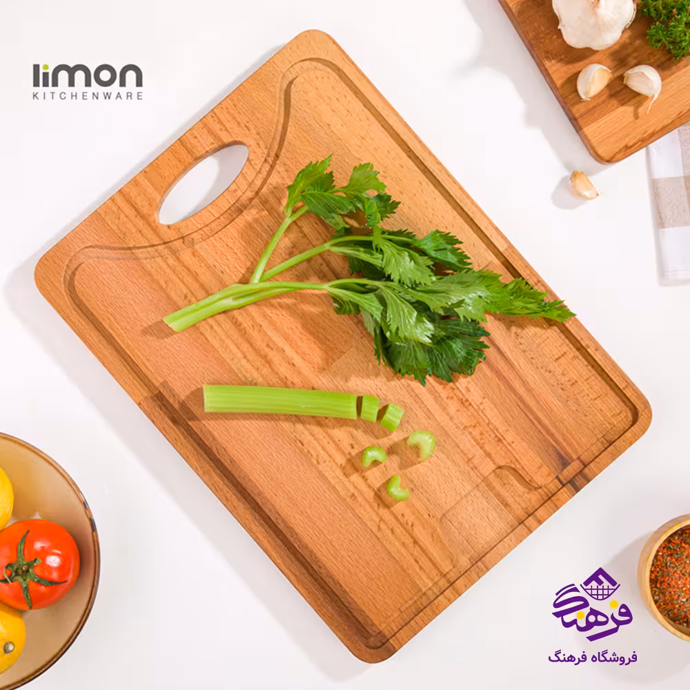 تخته برش لیمون چوبی بزرگ