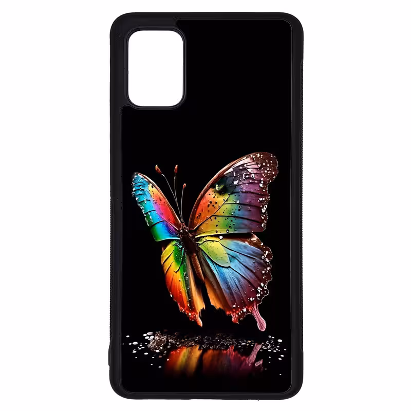 کاور طرح پروانه کد G-038 مناسب برای گوشی موبایل سامسونگ Galaxy A51 | دیجی قاب دونی