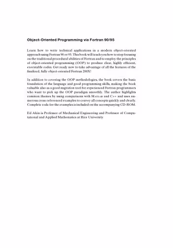 خرید و دانلود نسخه کامل کتاب Object-Oriented Programming via Fortran 90 95