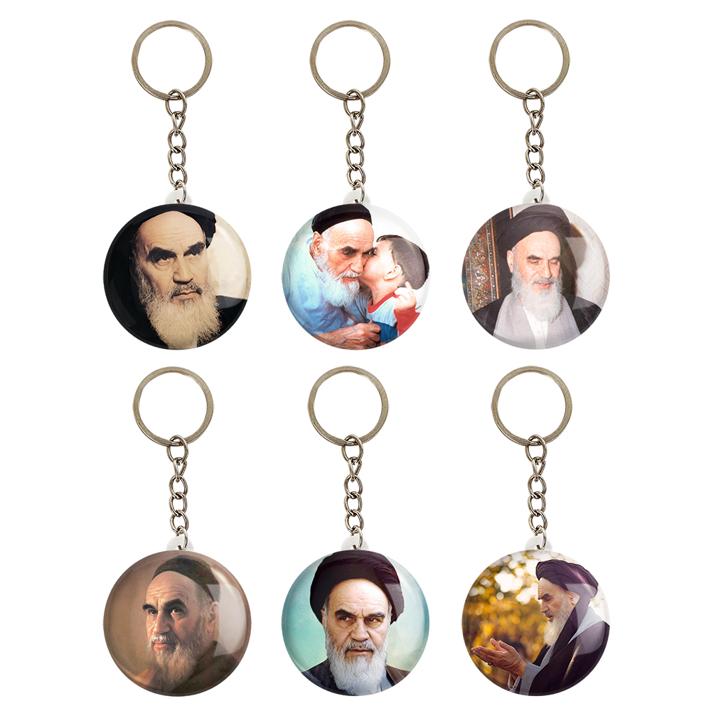 جاکلیدی خندالو طرح امام خمینی کد 134B مجموعه 6 عددی