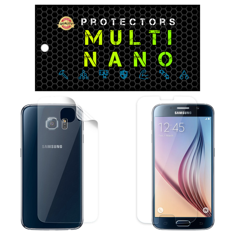 محافظ صفحه نمایش مولتی نانو مدل X-SFT مناسب برای گوشی موبایل سامسونگ Galaxy S6 به همراه محافظ پشت | کالا برتری