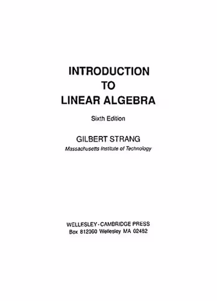 خرید و دانلود نسخه کامل کتاب Introduction to Linear Algebra