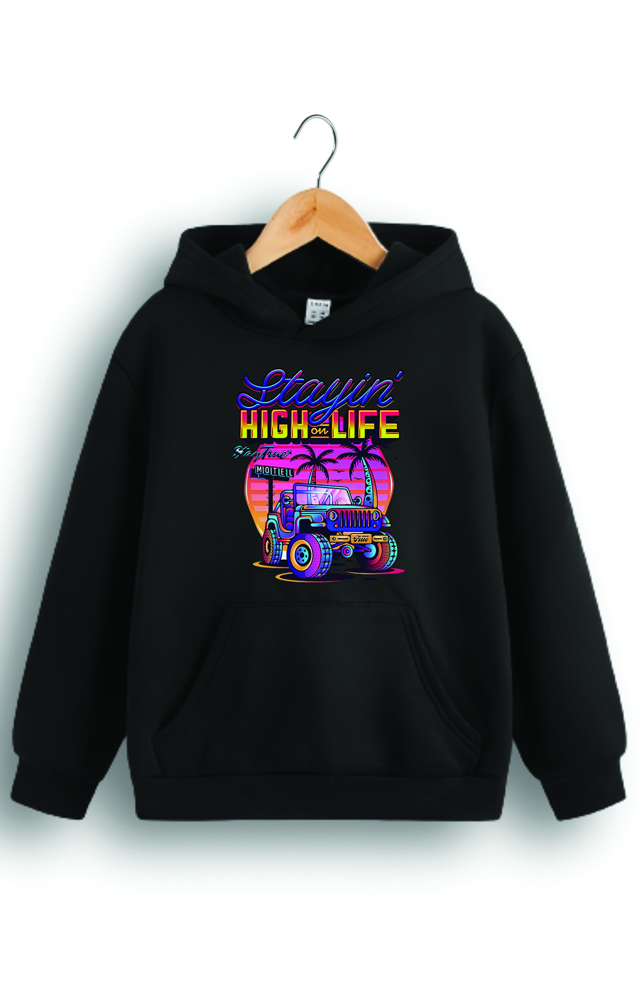 هودی پنبه ترک طرح ماشین جیپ کد 3319