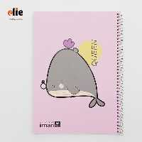 دفتر فانتزی 60 برگ ایمان طرح Queen