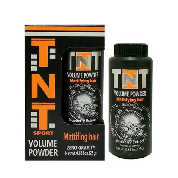 تی ان تی پودر حالت دهنده و حجم دهنده مو مات کننده 25 گرم TNT mattifing hair