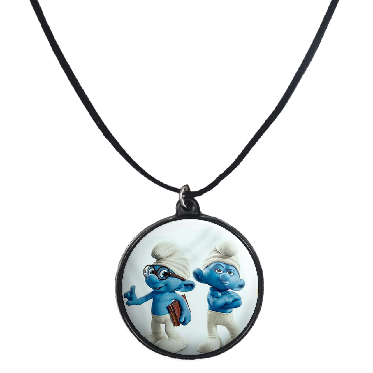 گردنبند پرمانه طرح اسمورف کد pmb.10560