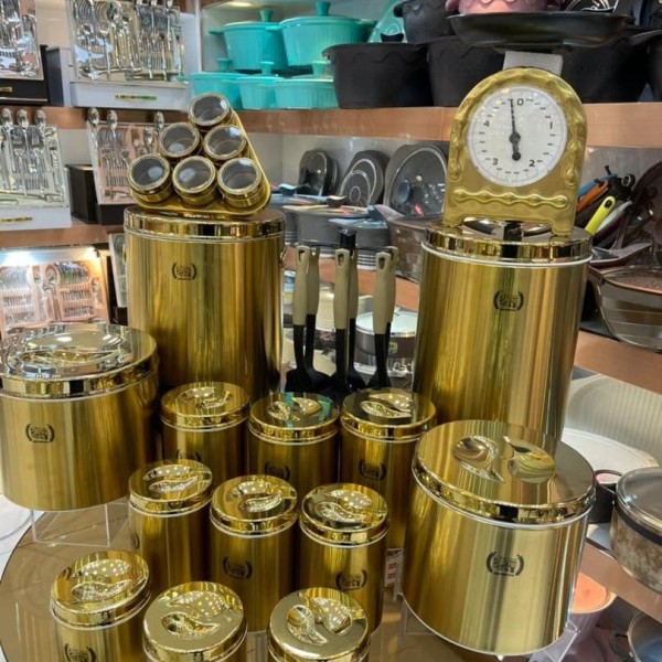 سرویس آشپزخانه سی پارچه طلایی