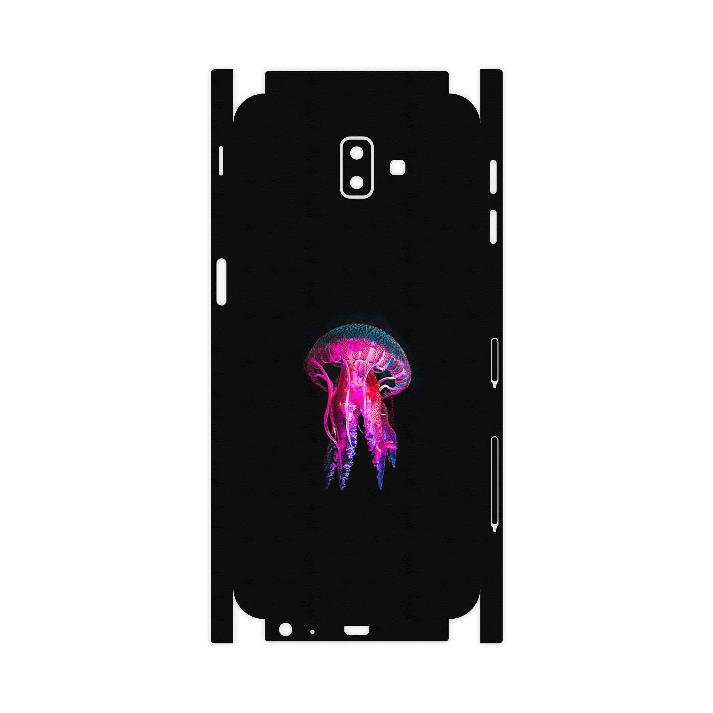 برچسب پوششی ماهوت مدل jellyfish-FullSkin مناسب برای گوشی موبایل سامسونگ Galaxy J6 Plus