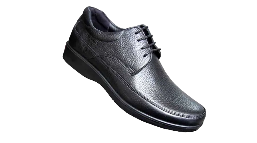 کفش طبی مردانه چرم طبیعی مدل تاماراپلاس بندی مشکی