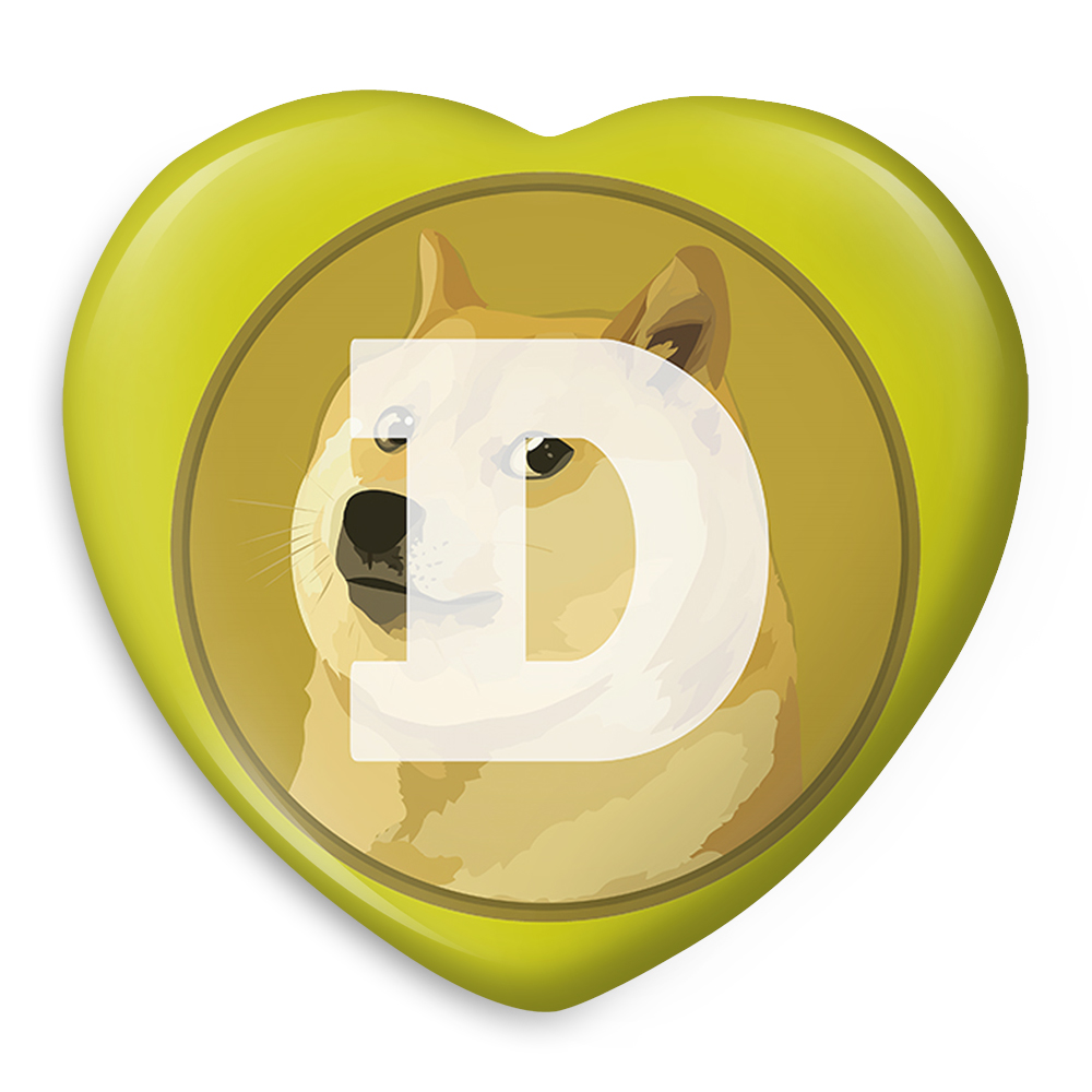 پیکسل خندالو طرح ارز دیجیتال دوج کوین مدل قلبی کد 10880