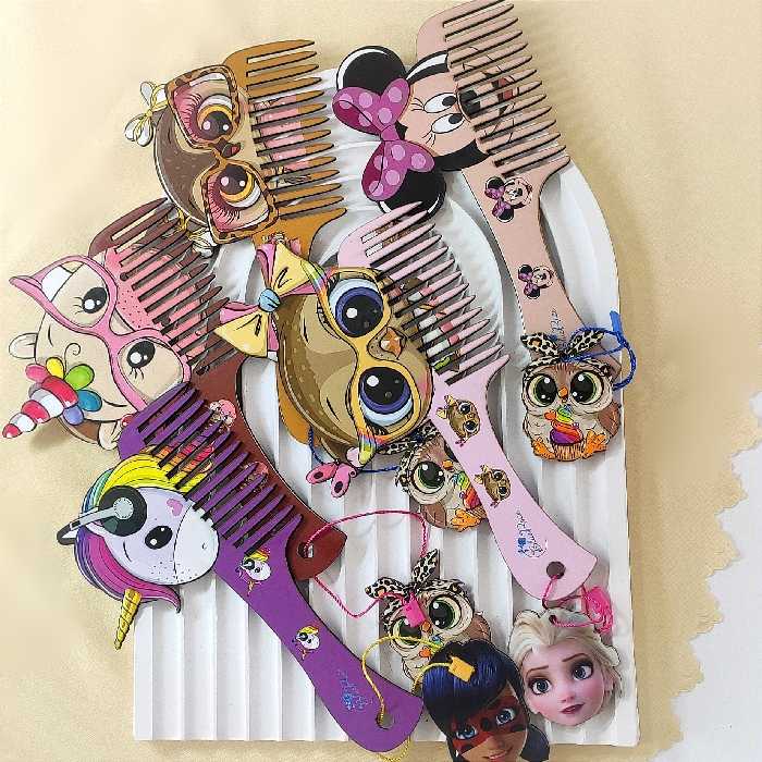 شانه ، شانه چوبی ، شانه چوبی فانتزی ، شانه دخترانه ، مو ، شانه زیبا 