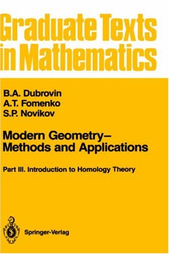 خرید و دانلود نسخه کامل کتاب Modern Geometry - Methods and Applications: Part 3: Introduction to Homology Theory