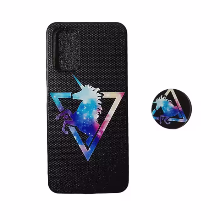 کاور طرح آبرنگی مدل a02s مناسب برای گوشی موبایل سامسونگ Galaxy A02S / M02S به همراه پاپ سوکت