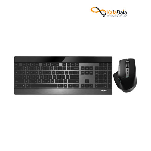 خرید و قیمت ست ماوس و کیبورد مدلRapoo 9900M Multi-mode Wireless