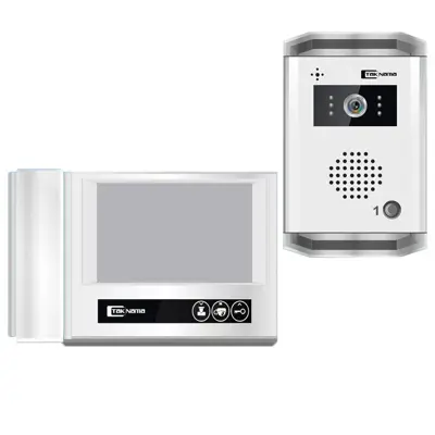  درب بازکن تصویری تک نما مدل D70-1V مجموعه ۲ عددی