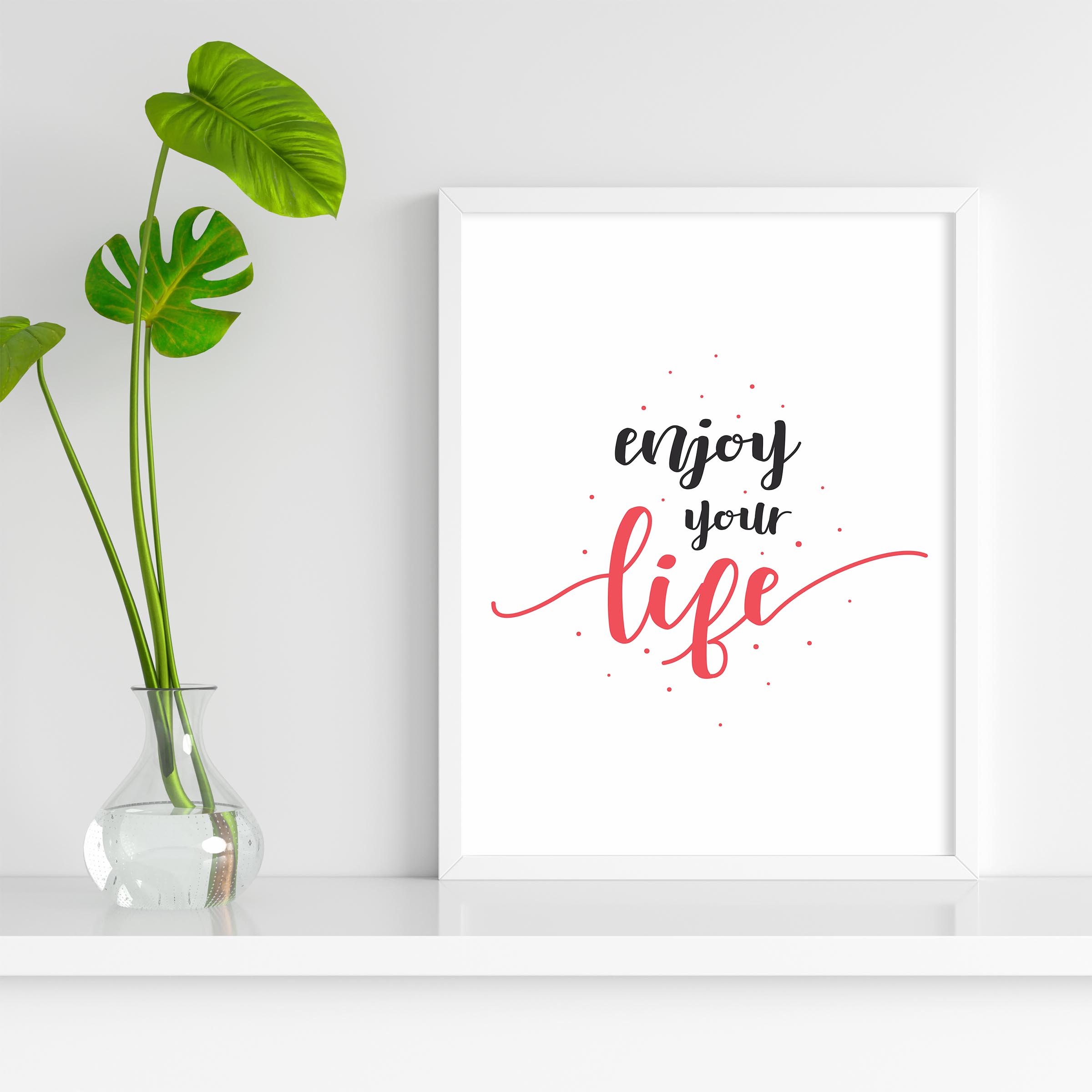 تابلو مدل انگیزشی از زندگیت لذت ببر کد WEYL