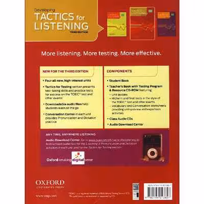 کتاب  Developing Tactics for Listening اثر Jack C. Richard with Grant Trew انتشارات Oxford