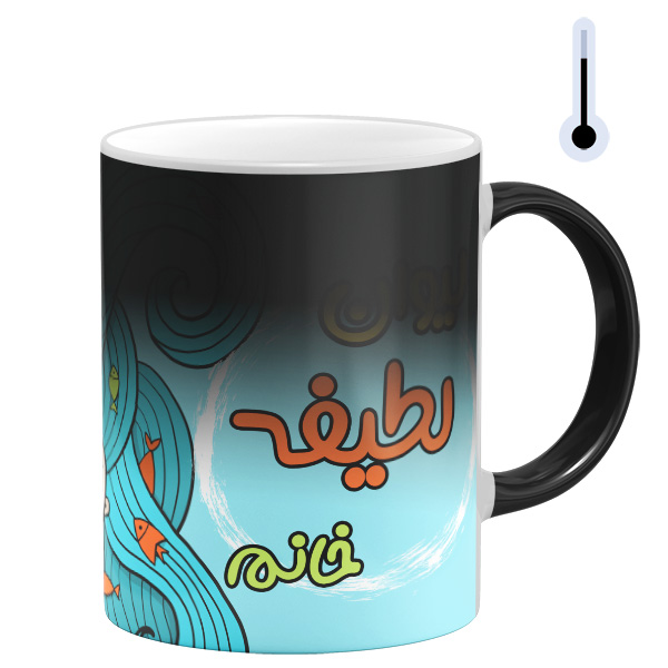 ماگ حرارتی مدل لیوان لطیفه خانم