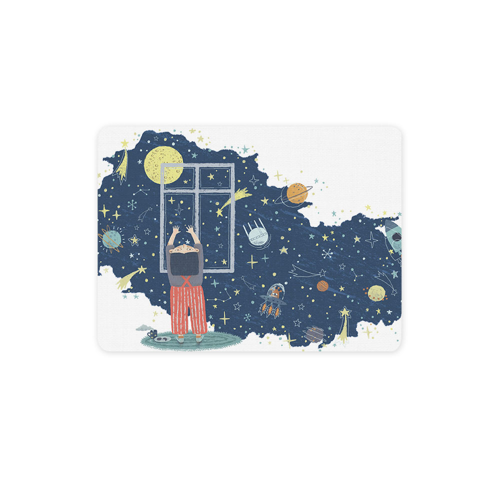 ماوس پد ترمه طراحان ایده مدل پنجره رو به فضا کد cfp1501