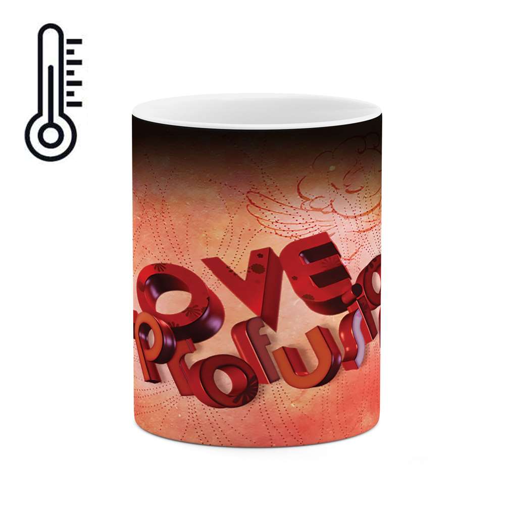 ماگ حرارتی طرح Love مدل mgh03181