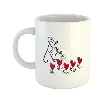 ماگ طرح عشق مدل باغچه عشق L40