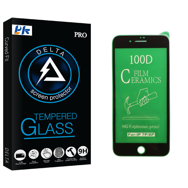محافظ صفحه نمایش سرامیکی پی کی مدل Delta Glass مناسب برای گوشی موبایل اپل iPhone 7 Plus | کالا برتری