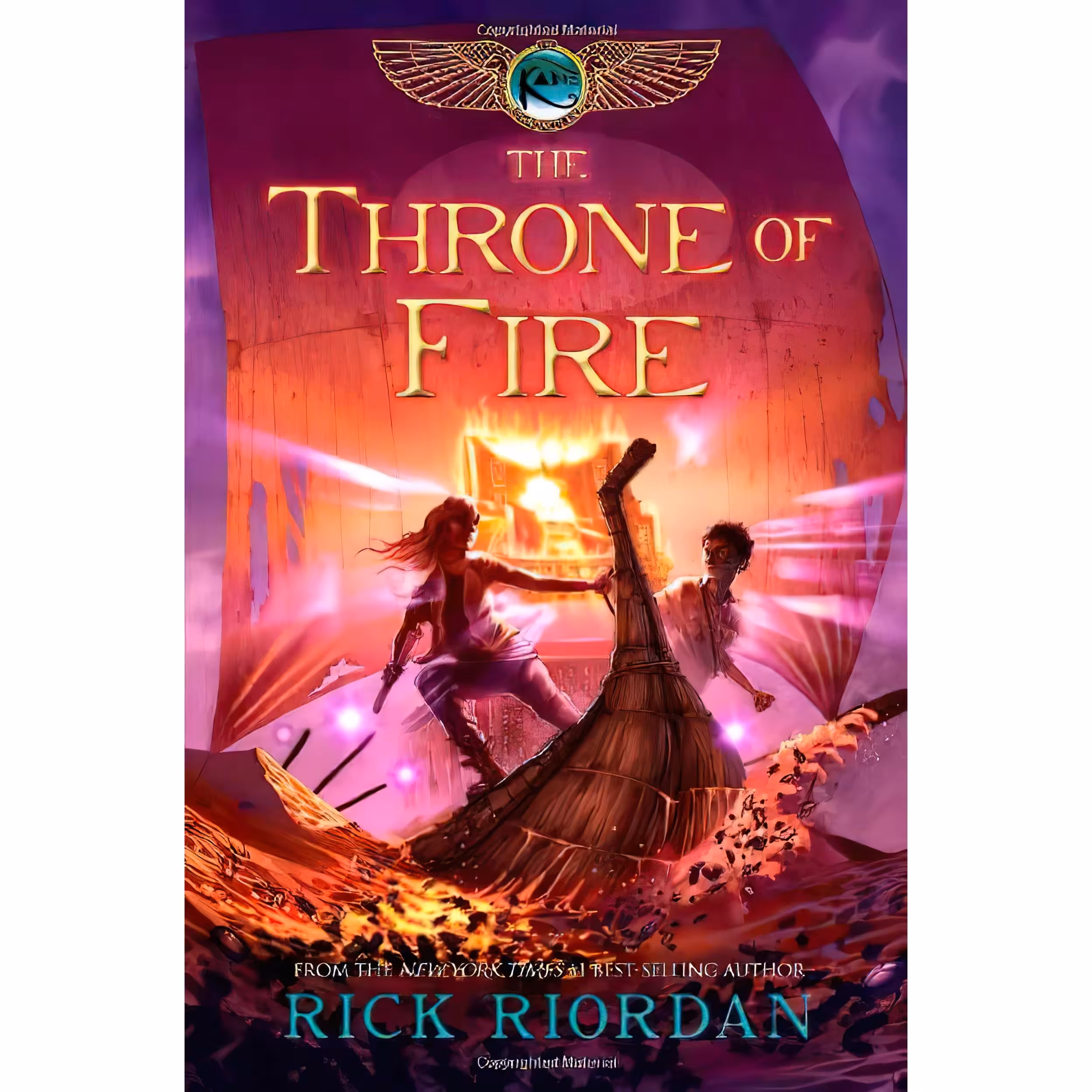 کتاب The Throne of Fire اثر Rick Riordan انتشارات Disney-Hyperion