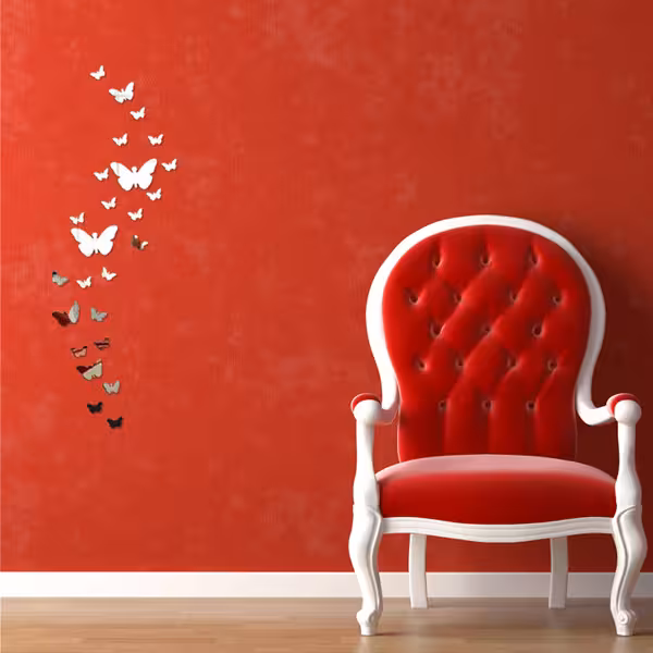 آینه دکوماتوس مدل پروانه کد K1