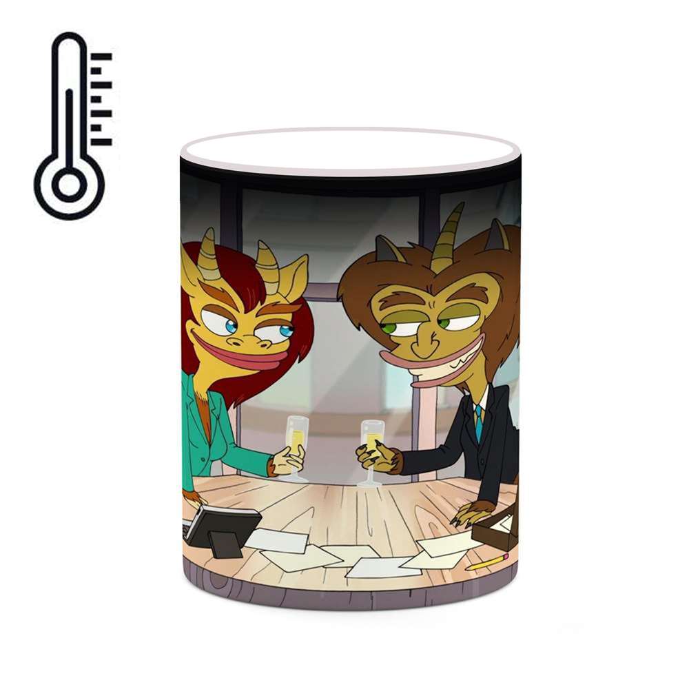 ماگ حرارتی کاکتی طرح کارتون Big Mouth مدل mgh22308