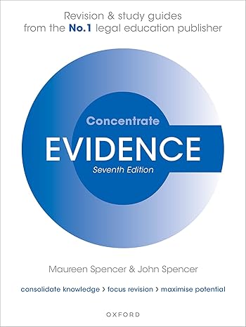 خرید و دانلود نسخه کامل کتاب Evidence Concentrate: Law Revision and Study Guide (7th Edition) - Pdf