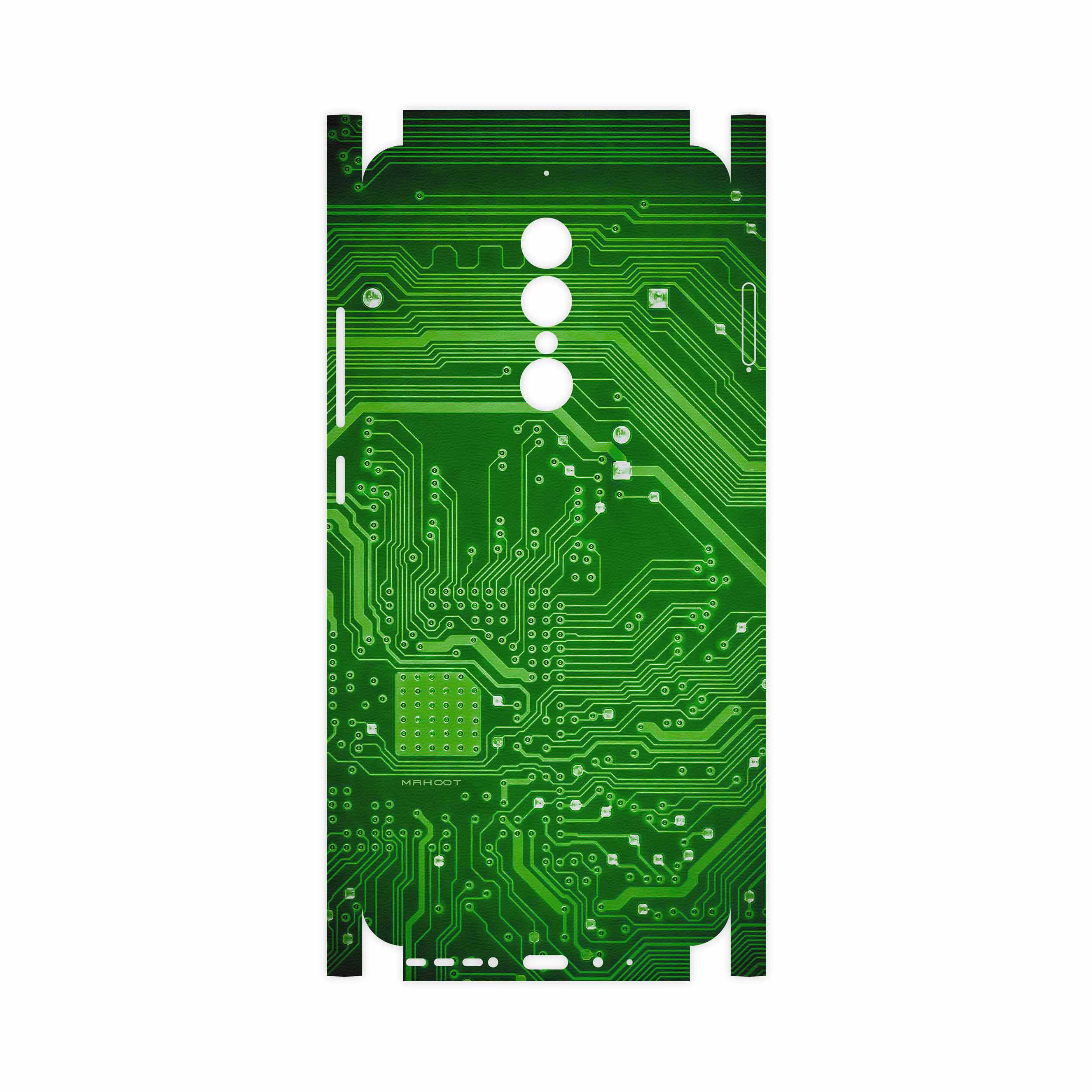برچسب پوششی ماهوت مدل Green Printed Circuit Board-FullSkin مناسب برای گوشی موبایل جی ال ایکس Shahin